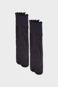 Discount ETAM 2 pares de polvos hasta la rodilla - 15D NEGRO