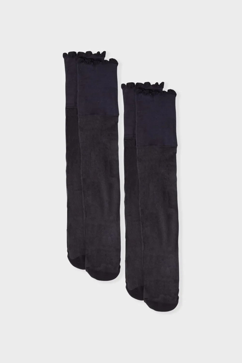 Discount ETAM 2 pares de polvos hasta la rodilla - 15D NEGRO