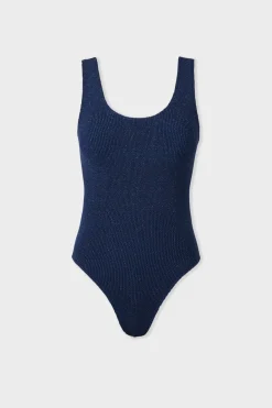 Online ETAM Bañador brillante AZUL NOCHE