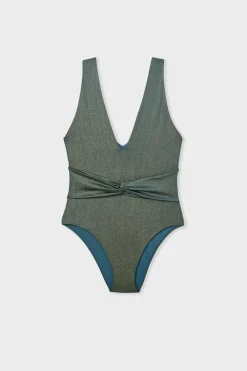 Outlet ETAM Bañador brillante VERDE