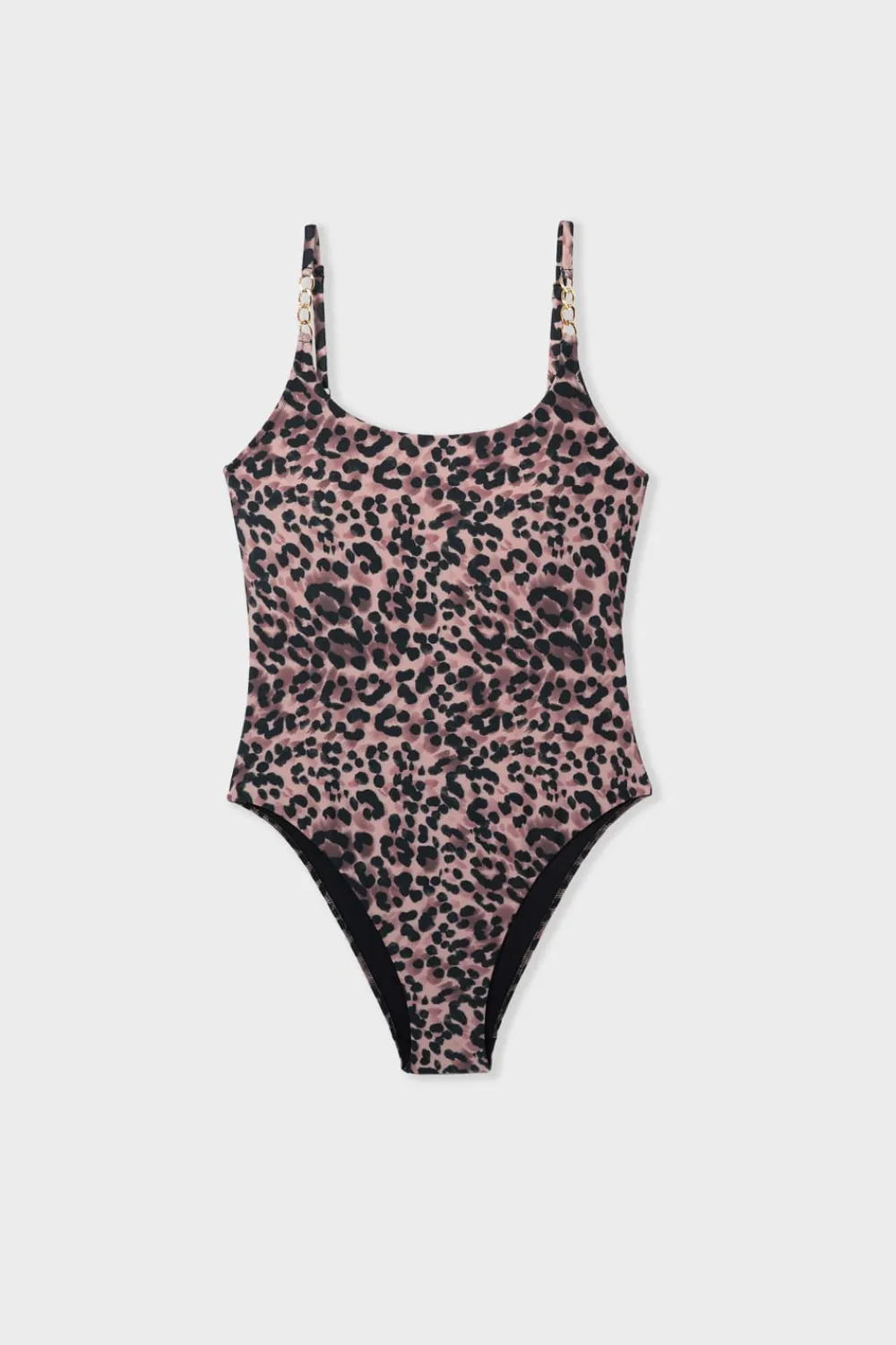 Discount ETAM Bañador estampado leopardo ESTAMPADO FONDO MARRÓN