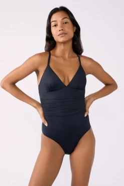 Discount ETAM Bañador menstrual con espalda cruzada NEGRO
