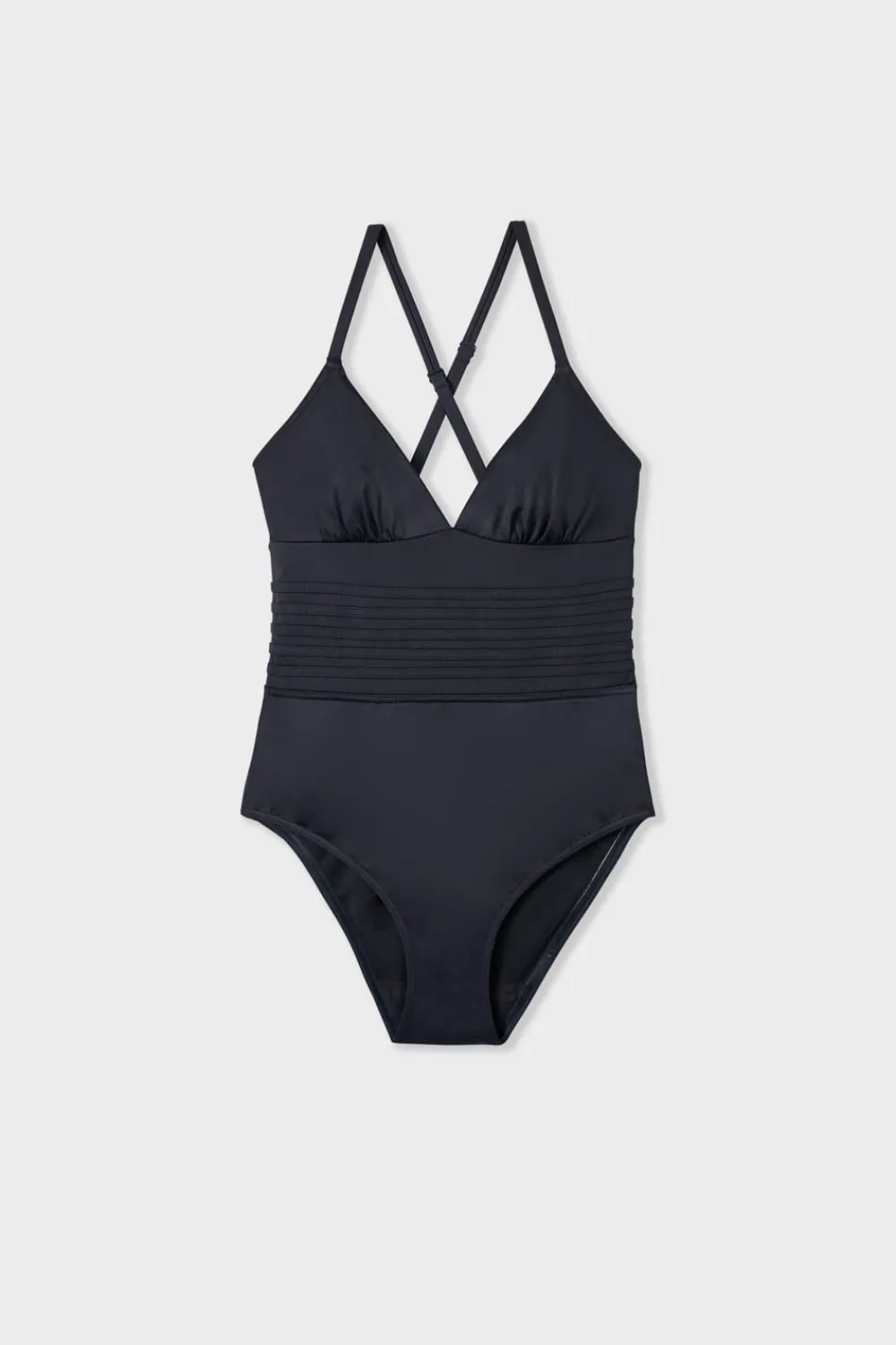 Discount ETAM Bañador menstrual con espalda cruzada NEGRO