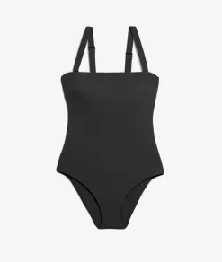 Online ETAM Bañador moldeador de cuello cuadrado NEGRO