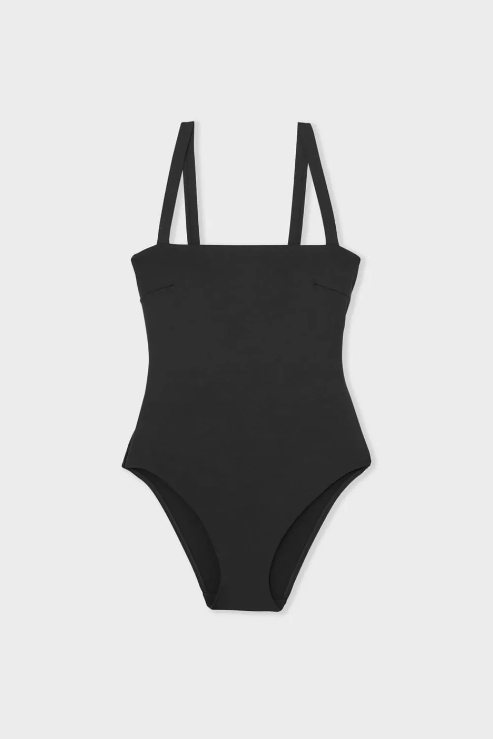 Online ETAM Bañador moldeador de cuello cuadrado NEGRO