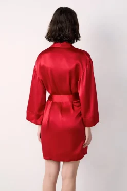Hot ETAM Bata de seda CARDINAL