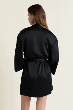 Clearance ETAM Bata de seda NEGRO