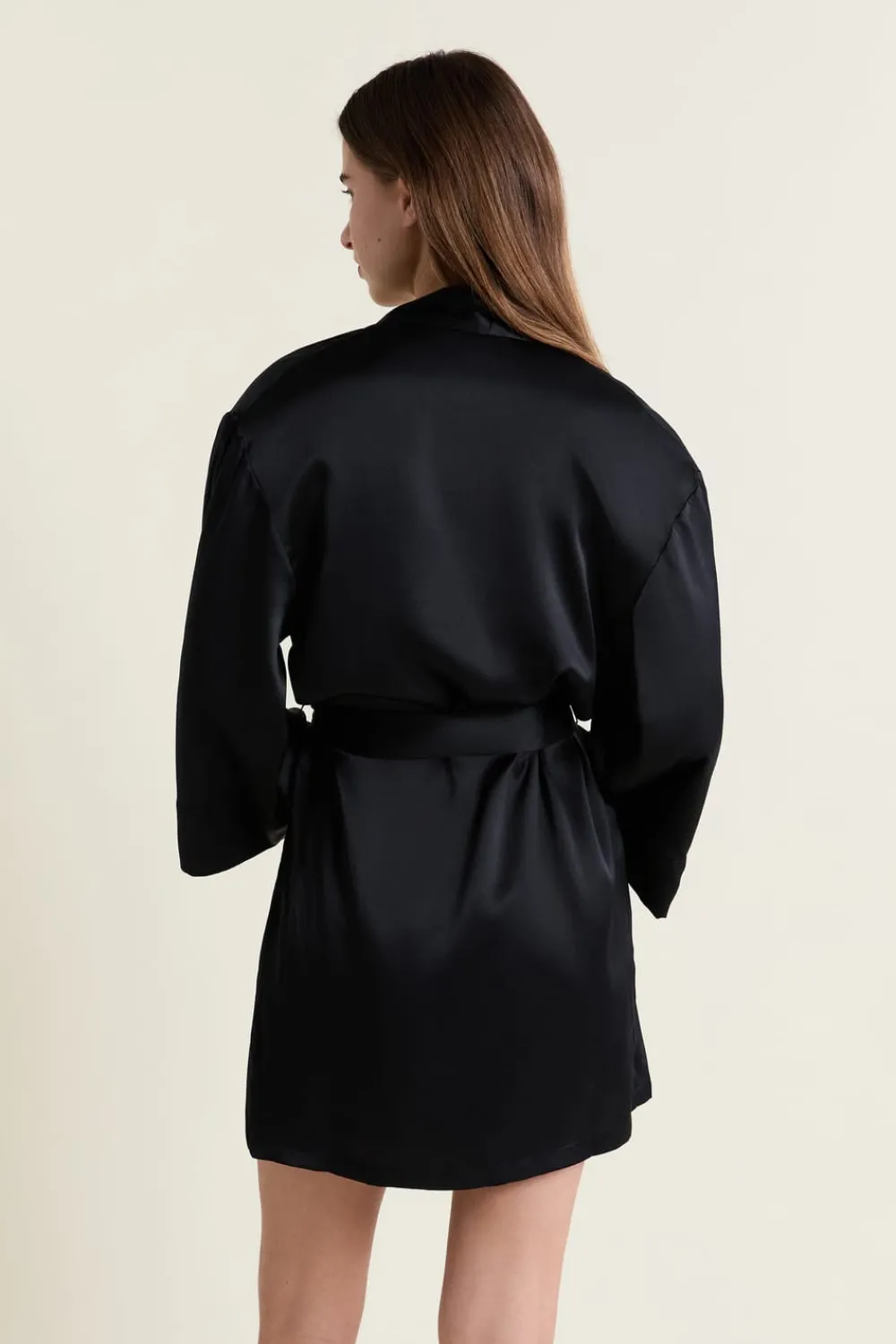 Clearance ETAM Bata de seda NEGRO
