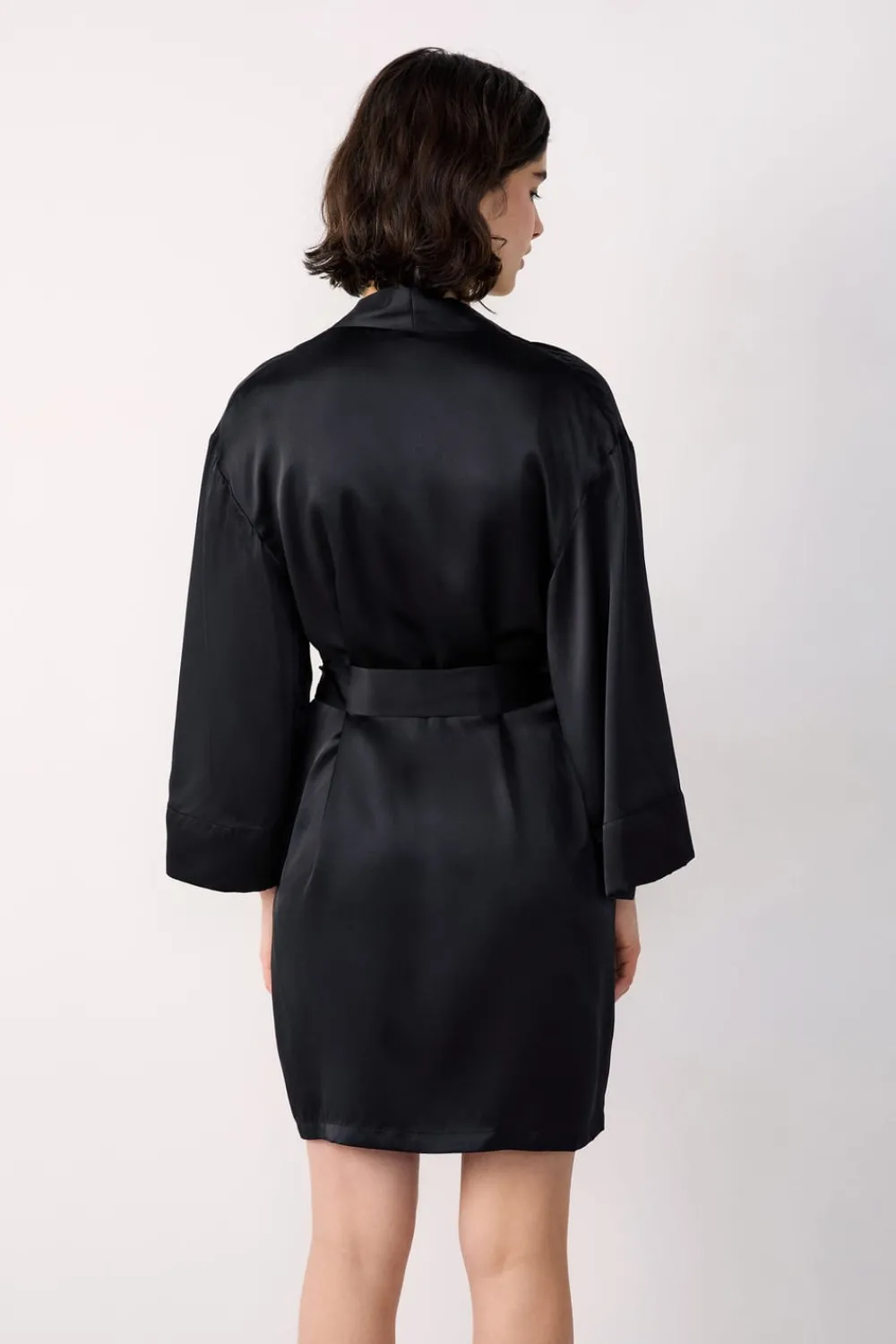 Clearance ETAM Bata de seda NEGRO