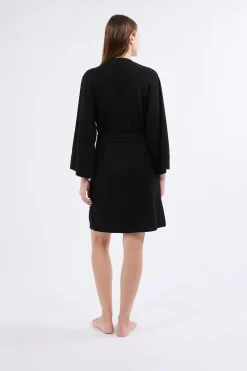 Sale ETAM Bata de terciopelo NEGRO
