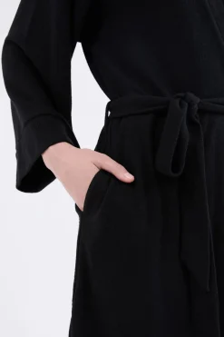 Sale ETAM Bata de terciopelo NEGRO