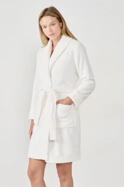 Outlet ETAM Bata efecto terciopelo BLANCO ROTO