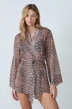 Sale ETAM Bata satinada con de leopardo ESTAMPADO