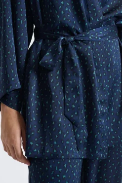 Sale ETAM Bata satinado AZUL OSCURO