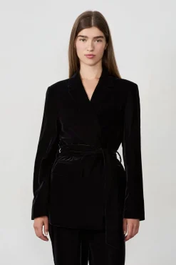 Hot ETAM Blazer con lazo NEGRO