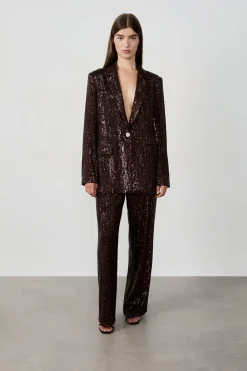 Clearance ETAM Blazer de lentejuelas MARRÓN