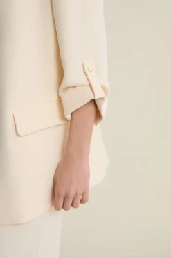 Discount ETAM Blazer manches longues VANILLE