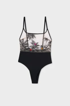Hot ETAM Body bordado NEGRO