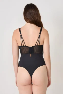 ETAM Body con aros de encaje NEGRO