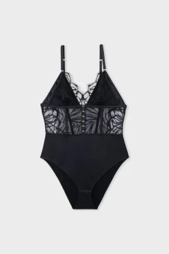 Outlet ETAM Body de encaje NEGRA