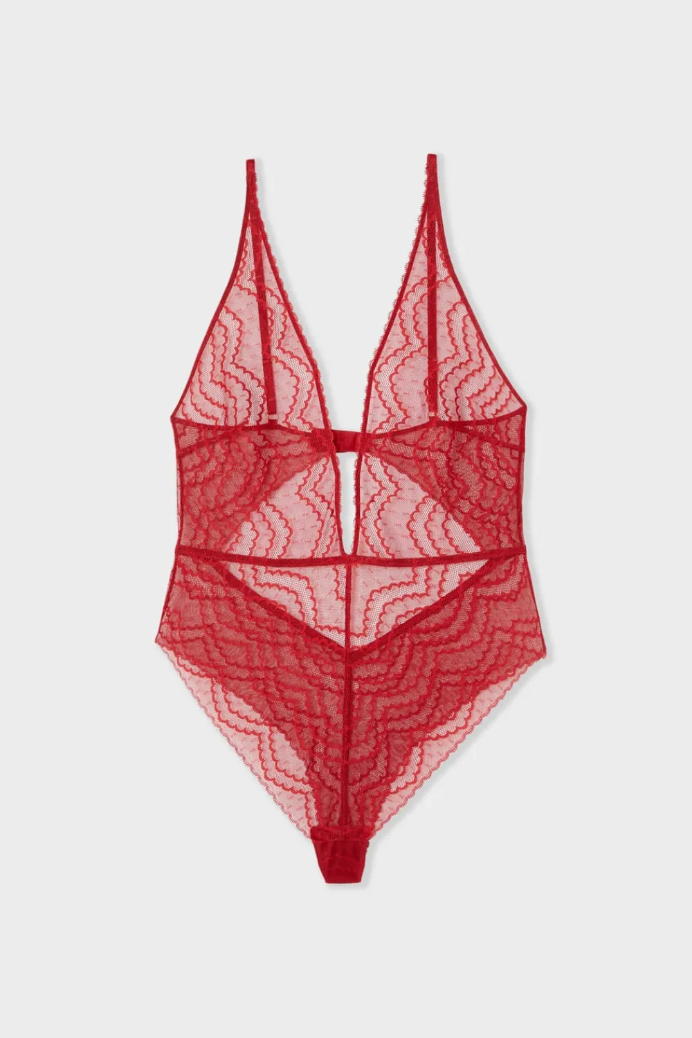 Clearance ETAM Body en dentelle ROUGE