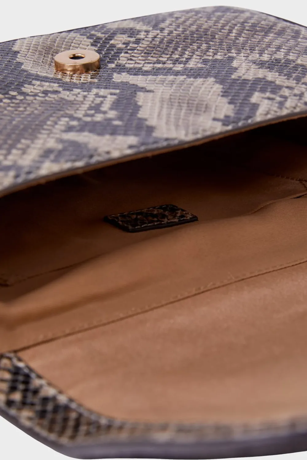 Discount ETAM Bolso bandolera de cuero IMP FD TOPO
