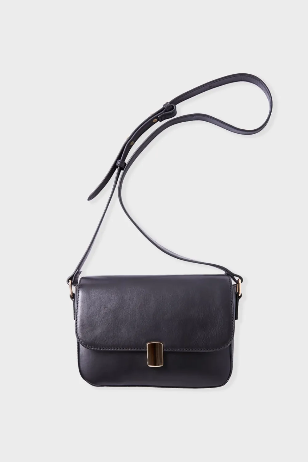 Online ETAM Bolso de cuero estampado NEGRO
