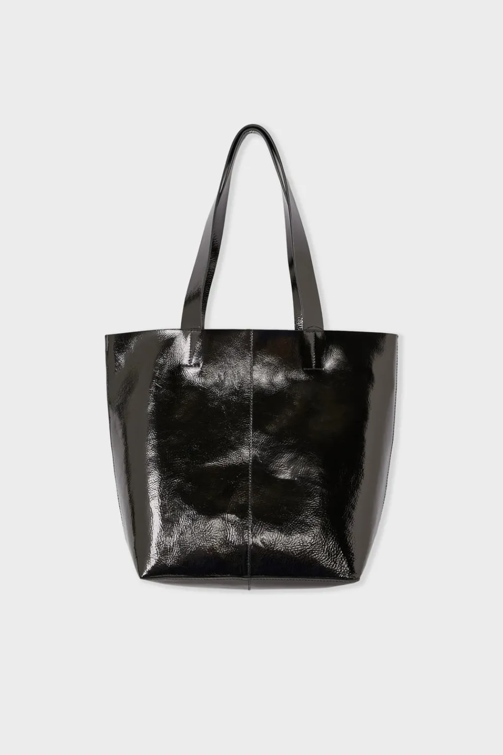 Hot ETAM Bolso de mano de cuero NEGRO