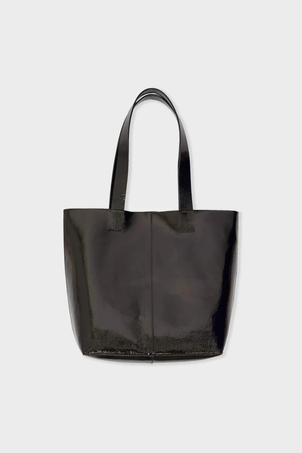 Hot ETAM Bolso de mano de cuero NEGRO