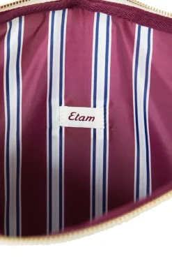ETAM Bolso de mano de piel sintética ECRU