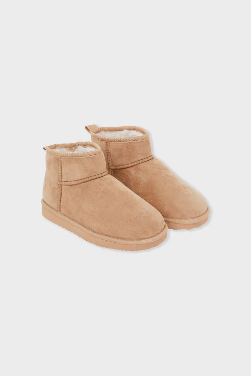 Sale ETAM Botines forrados BEIGE
