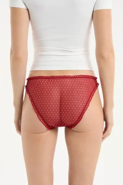 Outlet ETAM Braga bloomer estampada ROJO