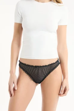 Clearance ETAM Braga bloomer estampada IMP FD NEGRO