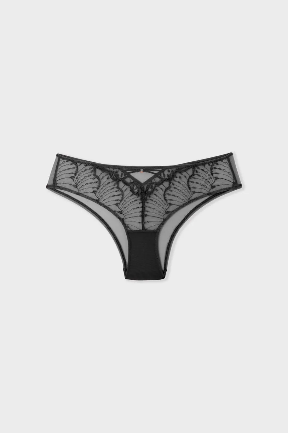 Outlet ETAM Braga brasileña con bordado NEGRO