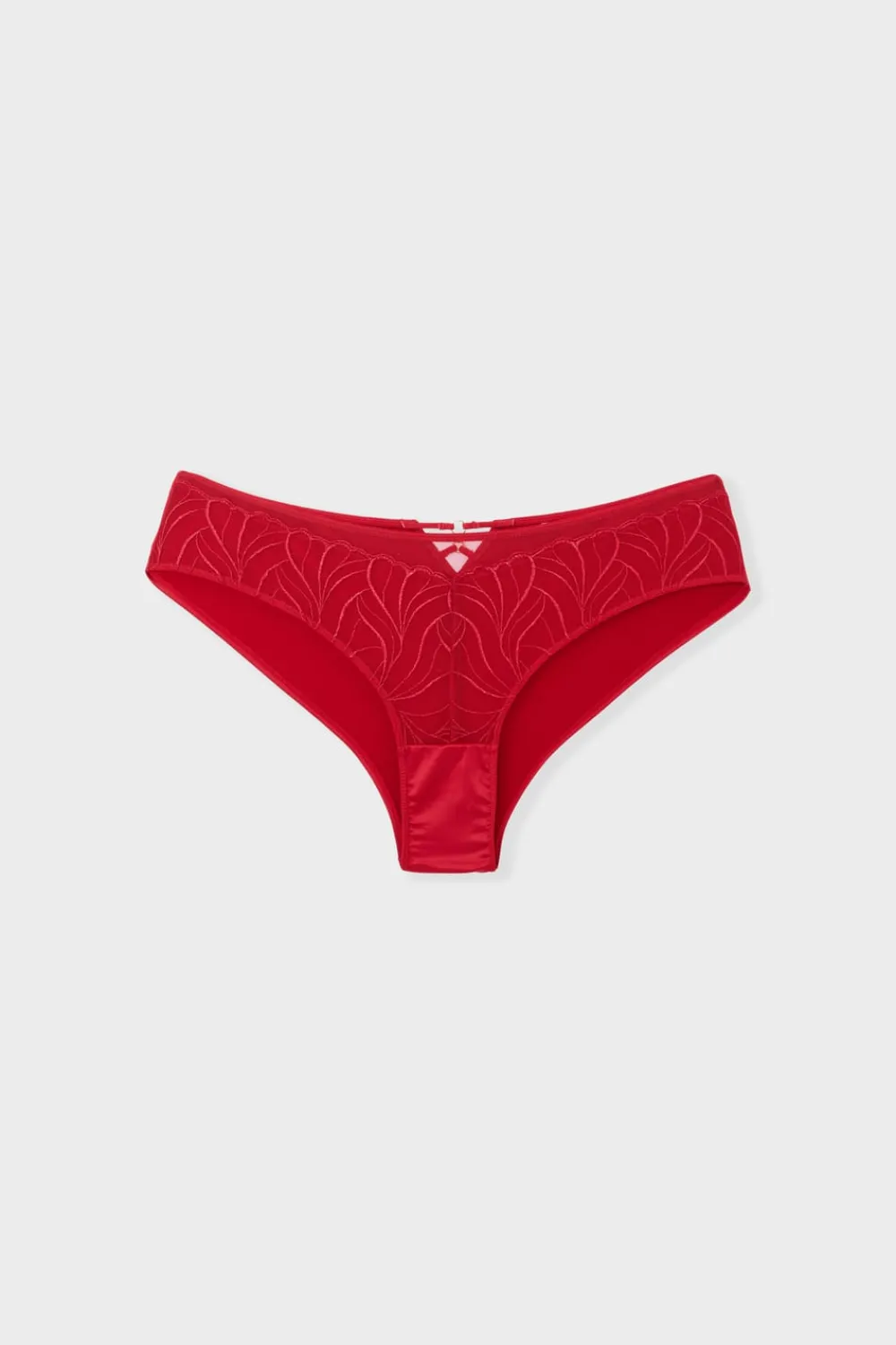 Best ETAM Braga brasileña con bordado ROJO