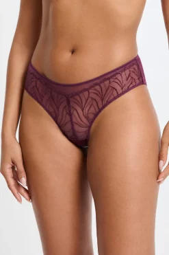 Outlet ETAM Braga brasileña con bordado floral MORADO