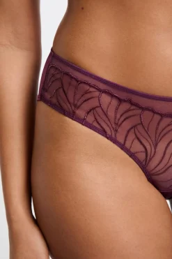 Outlet ETAM Braga brasileña con bordado floral MORADO