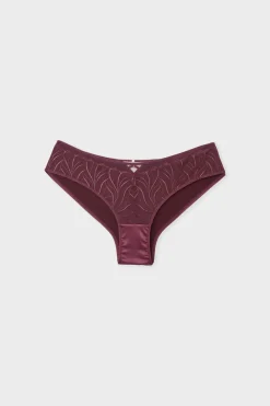Outlet ETAM Braga brasileña con bordado floral MORADO