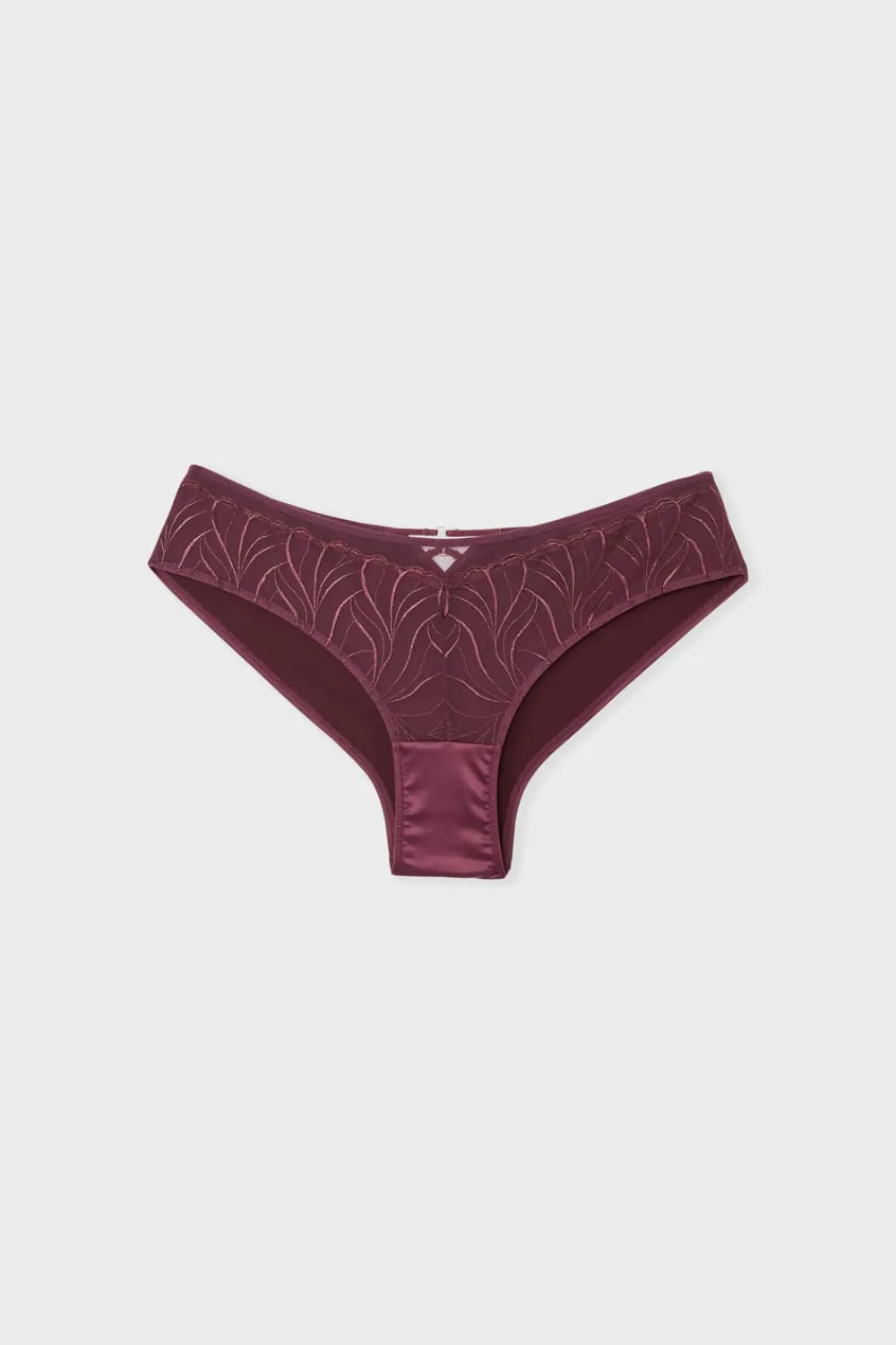Outlet ETAM Braga brasileña con bordado floral MORADO