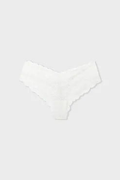 Clearance ETAM Braga brasileña con forma de V en encaje PERLA