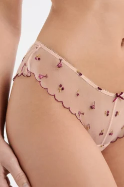 Sale ETAM Braga brasileña de tul estampado BLUSH