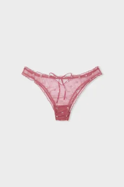 ETAM Braga con bordado ROSA EMPOLVADO