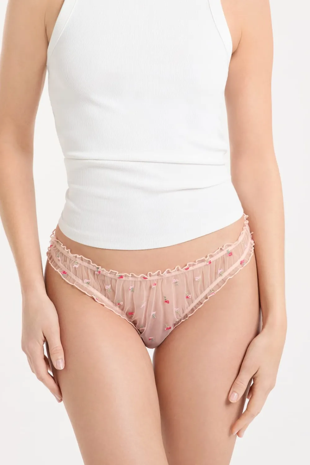 Hot ETAM Braga con bordado BLUSH