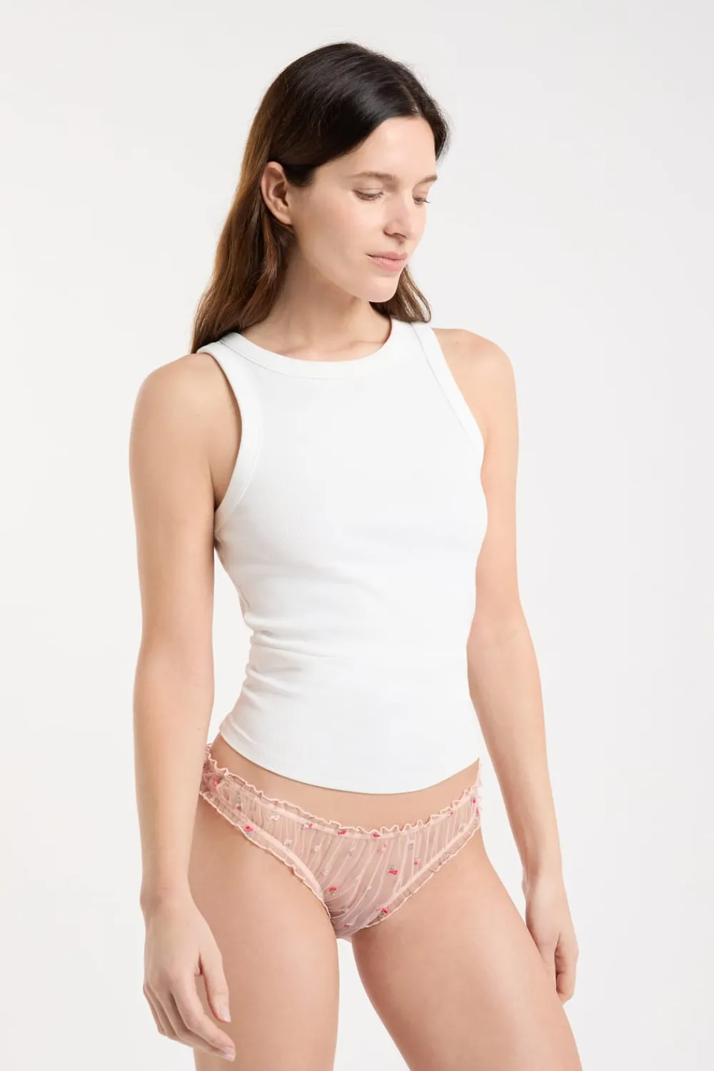 Hot ETAM Braga con bordado BLUSH