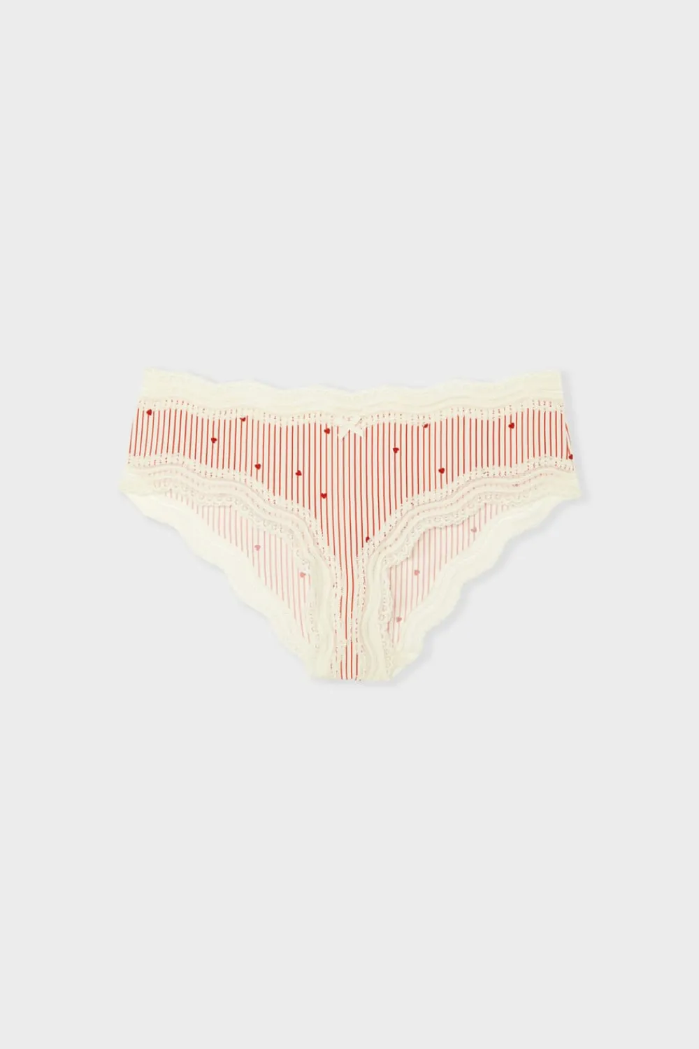 Clearance ETAM Braga culotte con bordes de encaje de microfibra IMP FD BLANCO