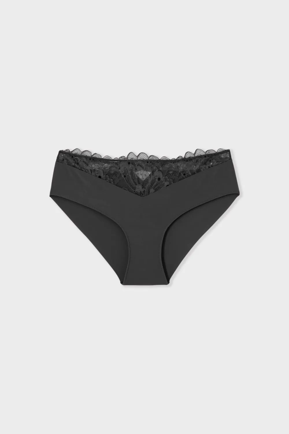 Sale ETAM Braga culotte con detalles de encaje NEGRO