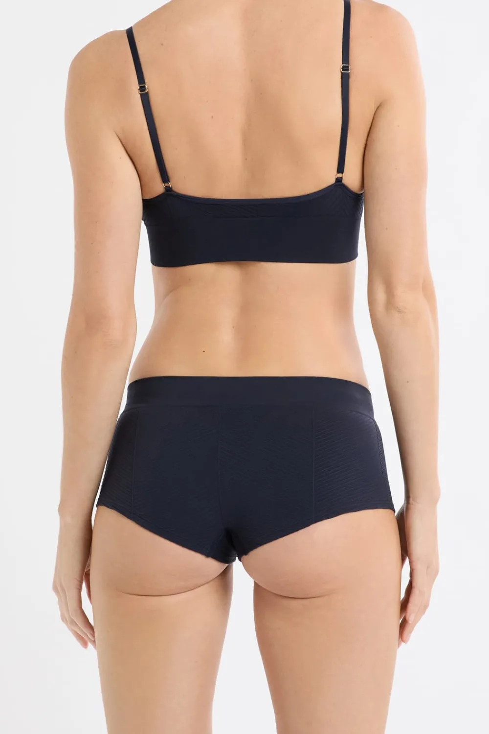 Outlet ETAM Braga culotte de cintura alta marino