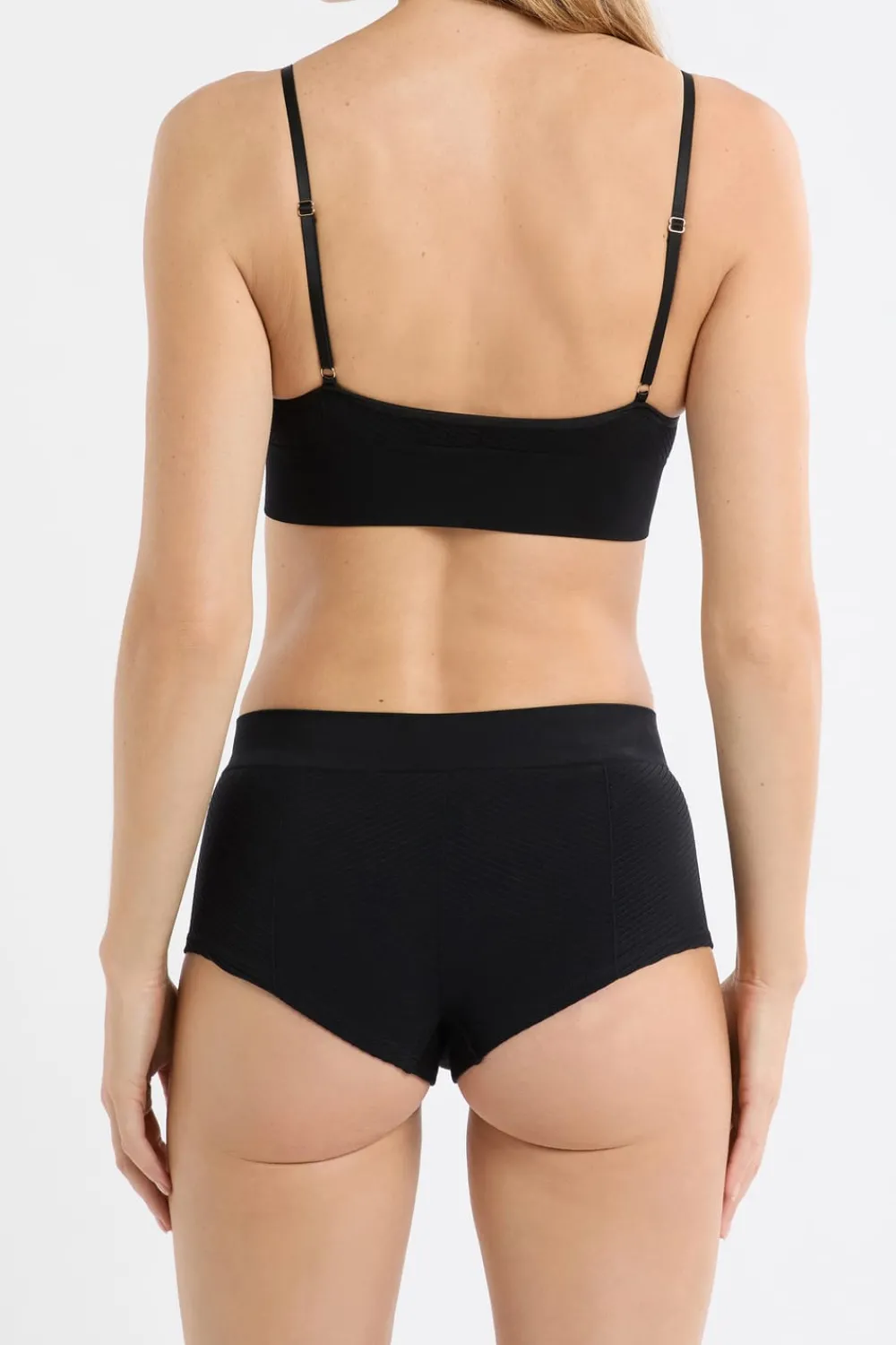 Clearance ETAM Braga culotte de cintura alta NEGRO