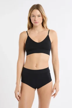 Clearance ETAM Braga culotte de cintura alta NEGRO