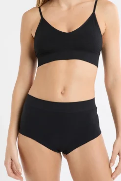 Clearance ETAM Braga culotte de cintura alta NEGRO